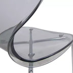 Juego de comedor LeisureMod Bristol de 5 piezas en color blanco - Mesa redonda y 4 sillas de comedor ergonómicas de plástico