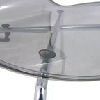 Juego de comedor LeisureMod Bristol de 5 piezas en color blanco - Mesa redonda y 4 sillas de comedor ergonómicas de plástico