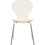 Juego de comedor LeisureMod Bristol de 5 piezas en color blanco - Mesa redonda y 4 sillas de comedor ergonómicas de plástico