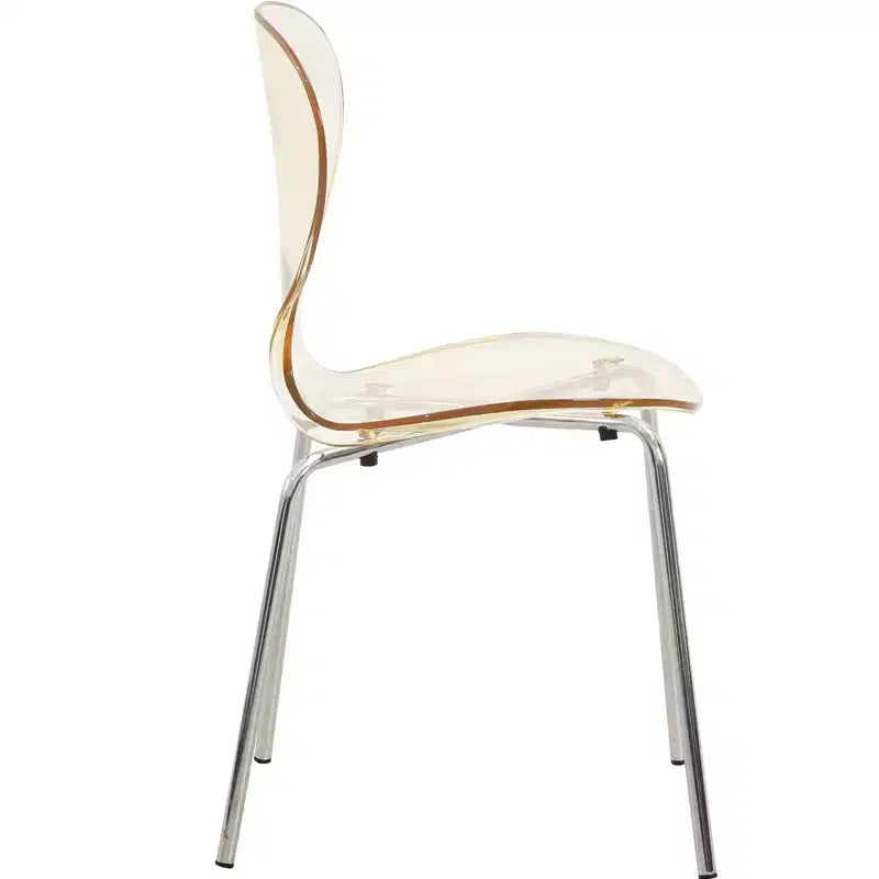 Juego de comedor LeisureMod Bristol de 5 piezas en color blanco - Mesa redonda y 4 sillas de comedor ergonómicas de plástico