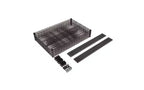 Alera Kit de estanterías de alambre de cuatro niveles, con certificación NSF, 91.44 cm de ancho x 60.96 cm de profundidad x 182.88 cm de alto, negro
