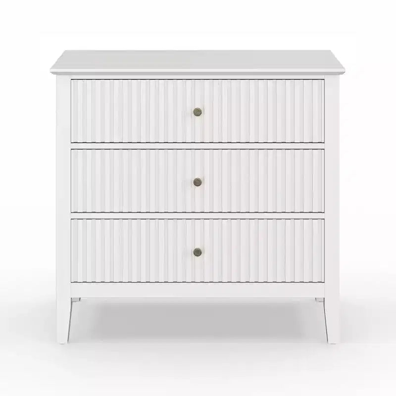 Heynemo Cómoda de 3 o 5 Cajones Acanalados. Cómoda Alta a Rayas con Rieles Silenciosos para Dormitorio, Sala, Pasillo, Entrada