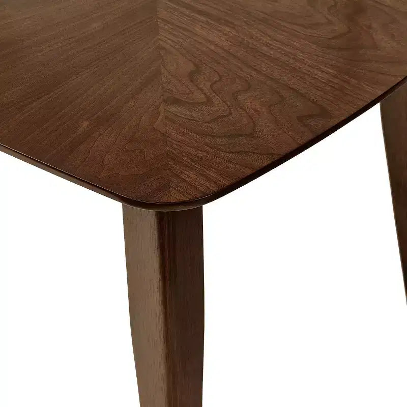 Juego de comedor tapizado Christopher Knight Home Walton de 7 piezas de madera de caucho de estilo moderno de mediados de siglo