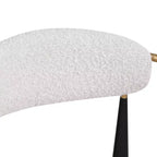Christopher Knight Home Alger Taburetes de barra modernos de tela tapizados en hierro de 63,5 cm (juego de 2)