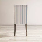 Jofran, sillas de comedor Parsons tapizadas de madera cepillada con alambre, acabado Coastal (juego de 2)