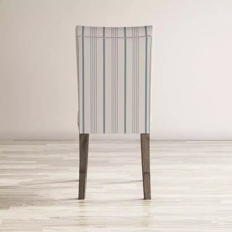 Jofran, sillas de comedor Parsons tapizadas de madera cepillada con alambre, acabado Coastal (juego de 2)