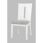 Silla de comedor tapizada Jofran Urban Icon Contemporary Slotback (juego de 2)