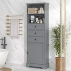 Armario de almacenamiento vertical Whisen con cajones y estantes ajustables para baño, estudio, oficina e interiores