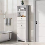 Armario de almacenamiento vertical Whisen con cajones y estantes ajustables para baño, estudio, oficina e interiores