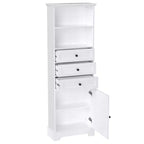 Armario de almacenamiento vertical Whisen con cajones y estantes ajustables para baño, estudio, oficina e interiores