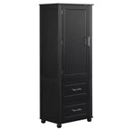 Whisen Mueble Alto de Almacenamiento para Baño, Armario Independiente con Dos Cajones y Estante Ajustable