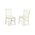 Juego de mesa de comedor moderno HomeStock de 6 piezas, blanco lino
