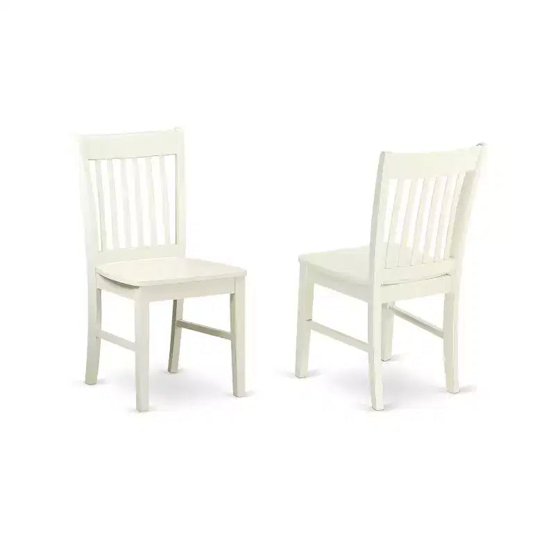 Juego de mesa de comedor moderno HomeStock de 6 piezas, blanco lino