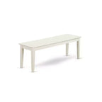 Juego de mesa de comedor moderno HomeStock de 6 piezas, blanco lino