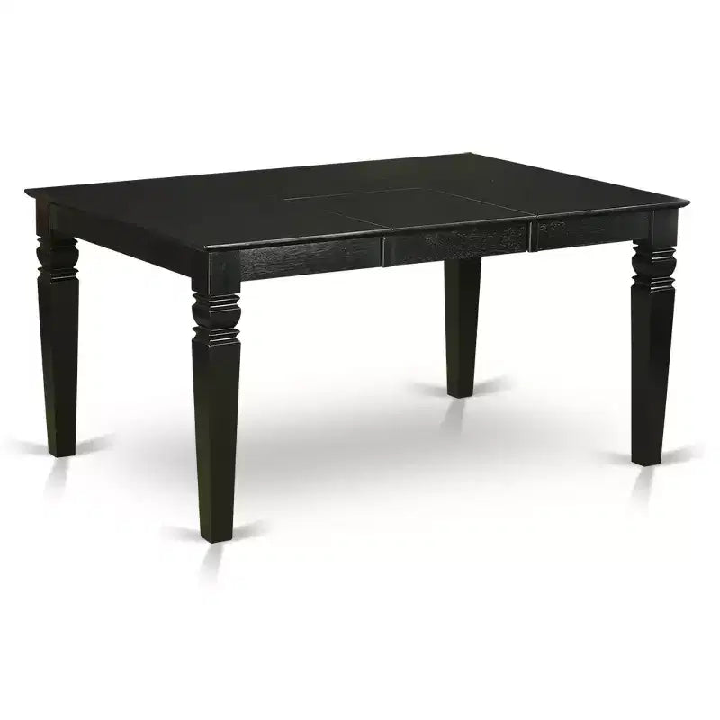 Juego de comedor HomeStock de 7 piezas, moderno, acabado negro