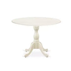 Juego de comedor redondo HomeStock de 5 piezas con sillas Parsons de tela de lino