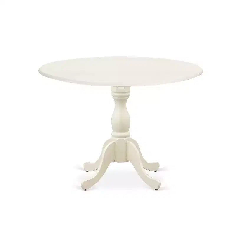 Juego de comedor redondo HomeStock de 5 piezas con sillas Parsons de tela de lino