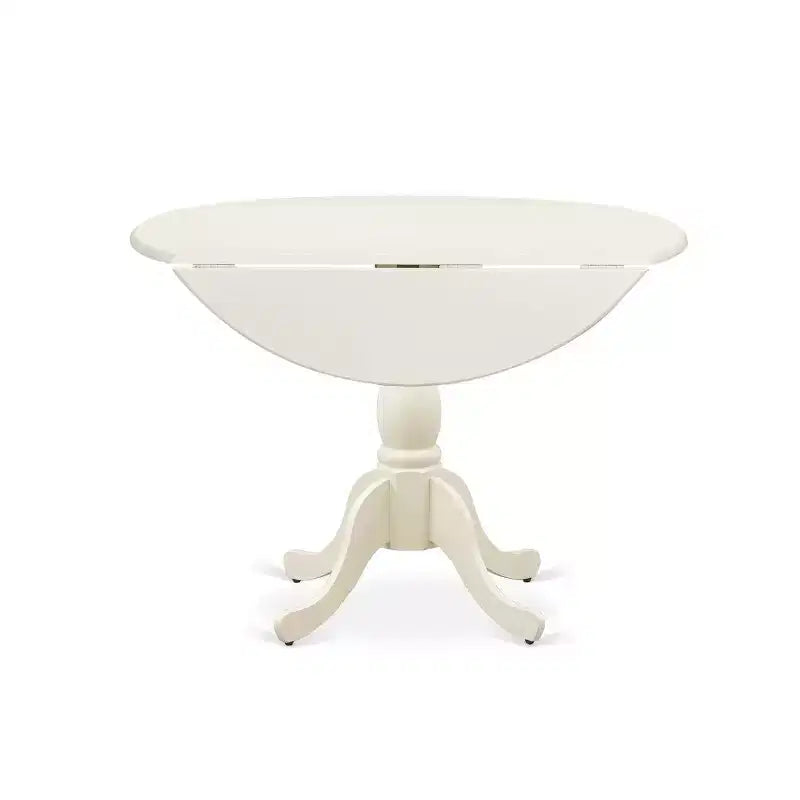 Juego de comedor redondo HomeStock de 5 piezas con sillas Parsons de tela de lino