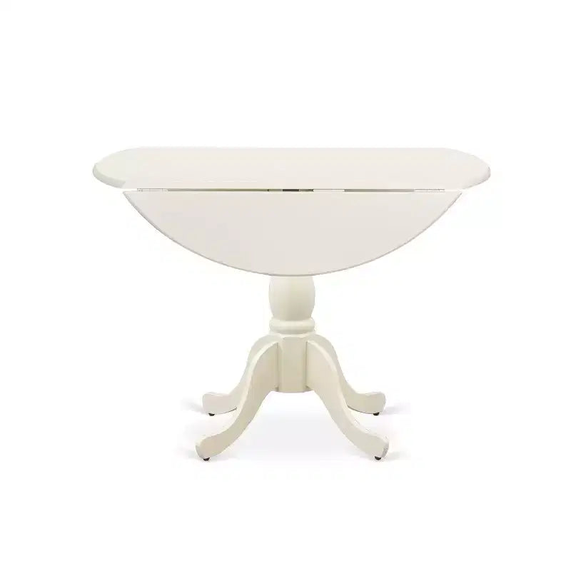 Juego de comedor redondo HomeStock de 5 piezas con sillas Parsons de tela de lino