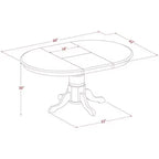 Juego de mesa de cocina HomeStock de 7 piezas, sillas Parson en lino blanco