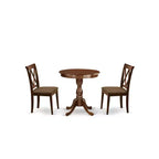 Juego de mesa de comedor redonda HomeStock estilo moderno