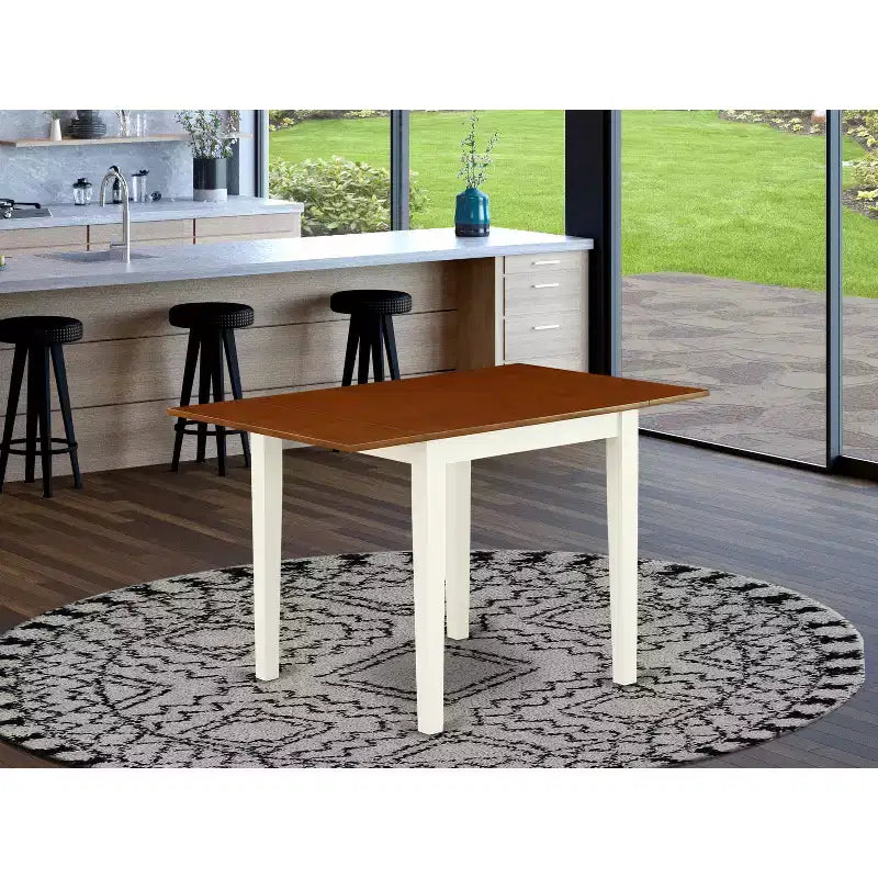 Mesa rectangular HomeStock de 30x48 con 2 alas abatibles