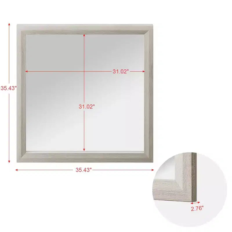 Juego de dormitorio de muebles de 5 piezas de madera natural antigua tamaño Queen - Cama, 2 cómodas, espejo y mesita de noche