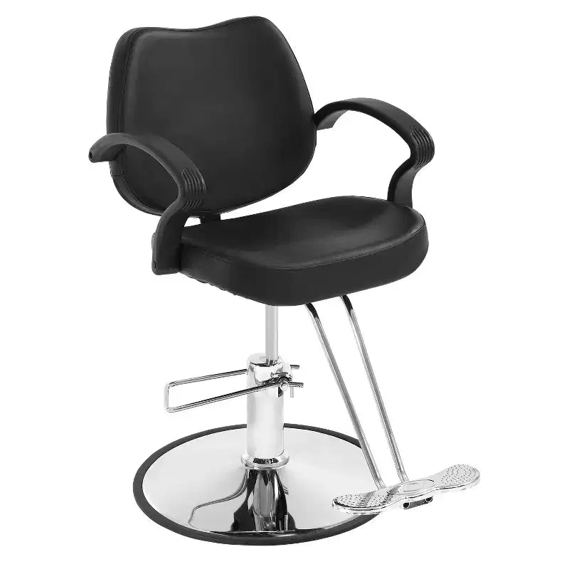BestMassage Sillón de barbero para peluquería con bomba hidráulica giratoria 360 grados