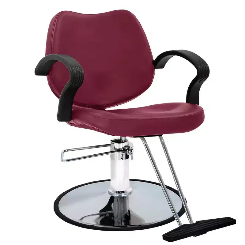BestMassage Sillón de barbero para peluquería con bomba hidráulica giratoria 360 grados