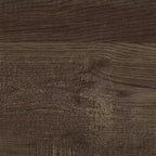 Cama de panel de madera tamaño completo GDFStudio Geoffrey rústica marrón