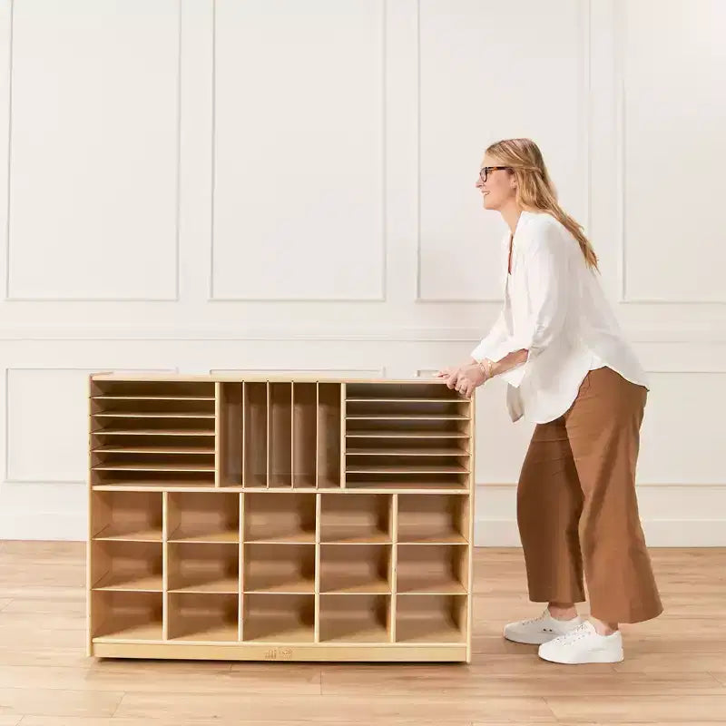 ECR4Kids Gabinete Móvil Multisección con Compartimentos de Almacenamiento, Muebles para Niños