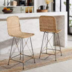 Taburete Minerva Weaved (Juego de 2) - BST6505 - Safavieh