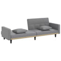 vidaXL Sofa Bed Loveseat Convertible Sofa Bed with Cushions for Studio Fabric - Light Gray