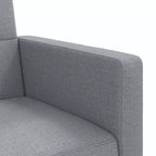 vidaXL Sofá cama biplaza Sofá cama convertible con cojines para estudio Tela - Gris claro