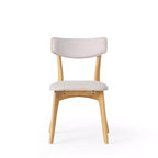 Christopher Knight Home Laila - Juego de comedor de 5 piezas de madera de caucho de estilo moderno de mediados de siglo con cojines