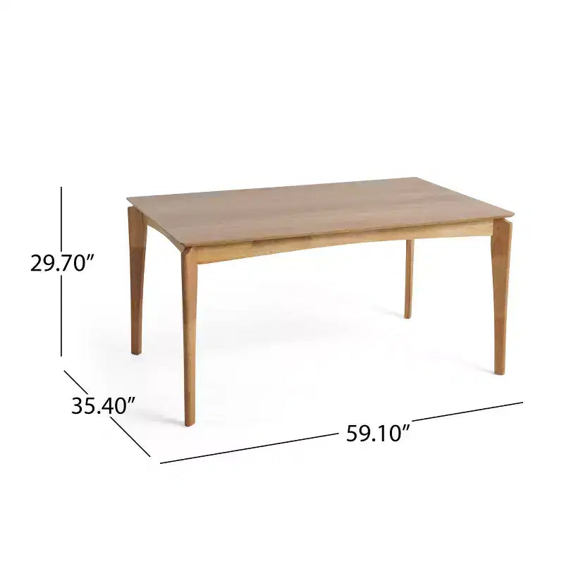 Christopher Knight Home Laila - Juego de comedor de 5 piezas de madera de caucho de estilo moderno de mediados de siglo con cojines