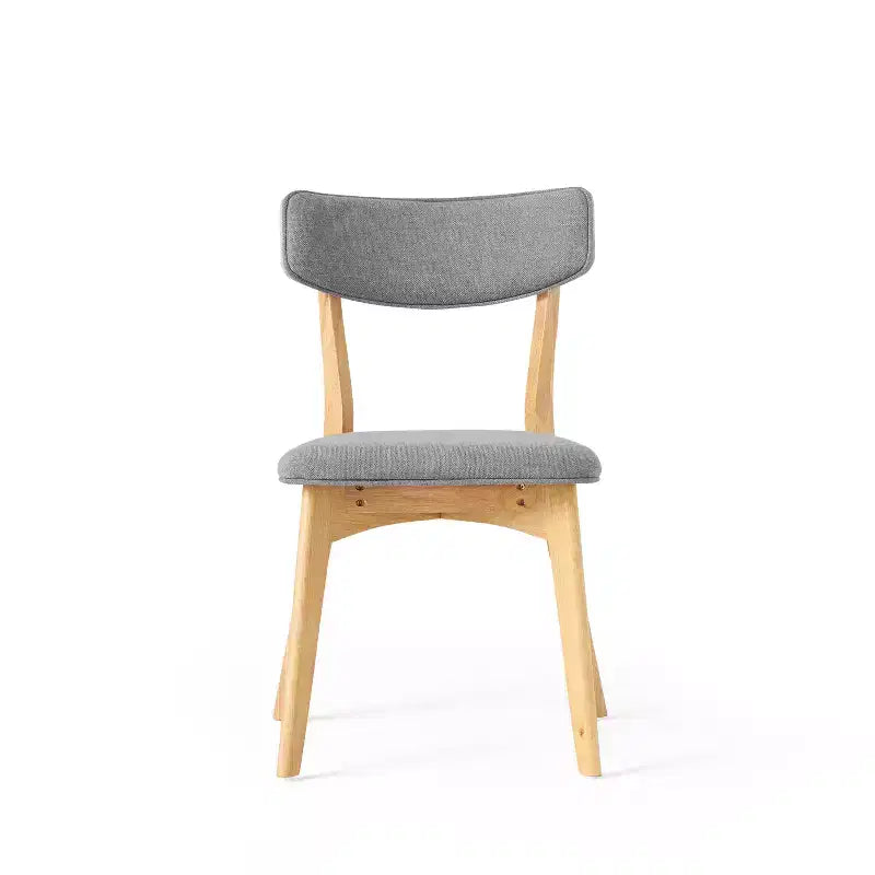 Christopher Knight Home Laila - Juego de comedor de 5 piezas de madera de caucho de estilo moderno de mediados de siglo con cojines