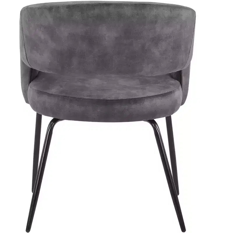 Juego de comedor de 5 piezas LeisureMod Verve con mesa de comedor redonda de 36 pulgadas con tapa de MDF negra y 4 sillas de comedor
