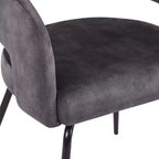 Juego de comedor de 5 piezas LeisureMod Verve con mesa de comedor redonda de 36 pulgadas con tapa de MDF negra y 4 sillas de comedor