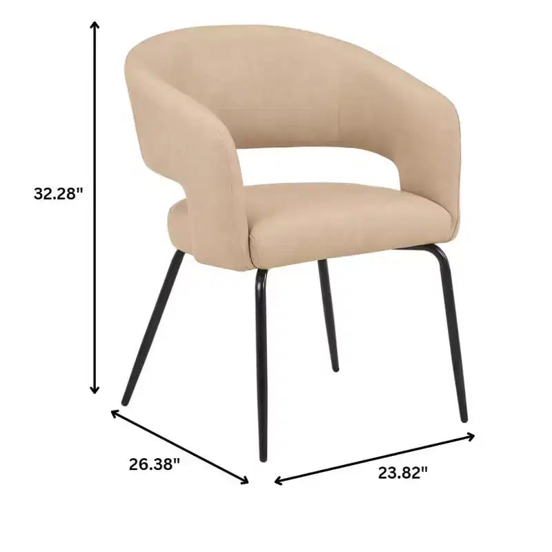Juego de comedor de 5 piezas LeisureMod Verve con mesa de comedor redonda de 36 pulgadas con tapa de MDF negra y 4 sillas de comedor