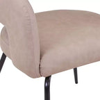 Juego de comedor de 5 piezas LeisureMod Verve con mesa de comedor redonda de 36 pulgadas con tapa de MDF negra y 4 sillas de comedor
