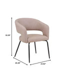 Juego de comedor de 5 piezas LeisureMod Verve con mesa de comedor redonda de 36 pulgadas con tapa de MDF negra y 4 sillas de comedor