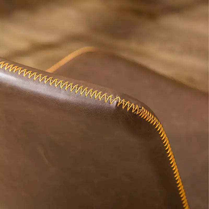 Silla de oficina Vatros de piel sintética, silla de oficina giratoria 360