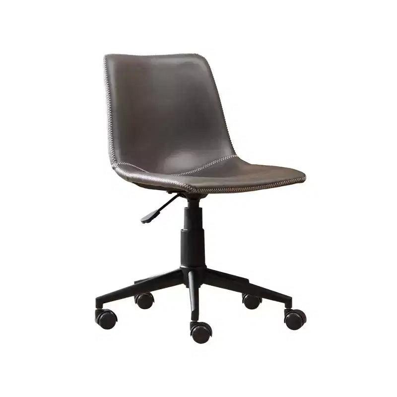 Silla de oficina Vatros de piel sintética, silla de oficina giratoria 360