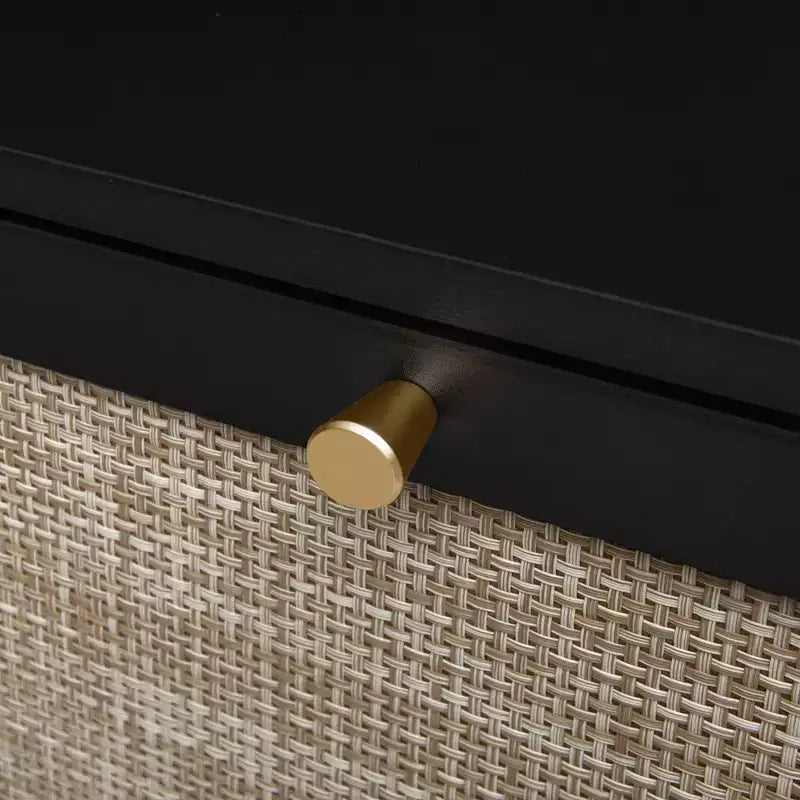 Vatros Rattan Zapatero de 3 Puertas Mueble Zapatero Moderno Independiente