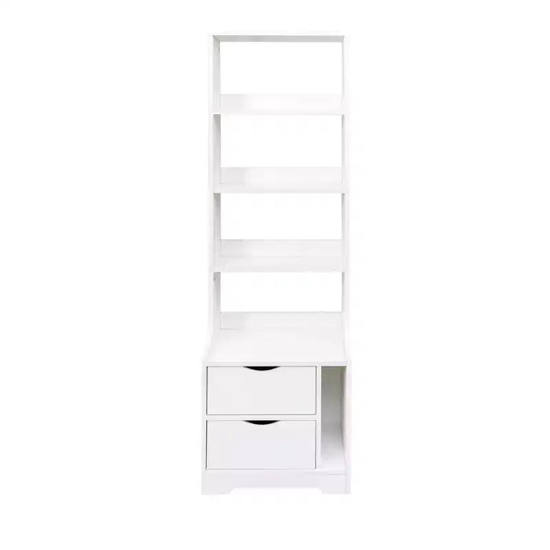 Mesitas de noche CLIHOME con estantería, cómoda con 2 cajones de almacenamiento para dormitorio
