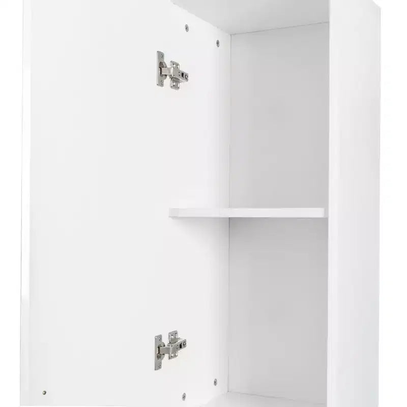 CLIHOME Gabinetes de almacenamiento decorativos independientes de 2 puertas con estantes ajustables