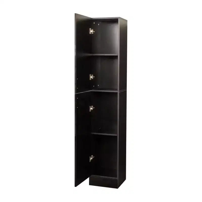 CLIHOME Gabinetes de almacenamiento decorativos independientes de 2 puertas con estantes ajustables