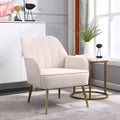 Sillón moderno de terciopelo Okak, silla de sala de estar con tapicería, sillón elegante de mediados de siglo con patas de madera dorada para sala de lectura o dormitorio
