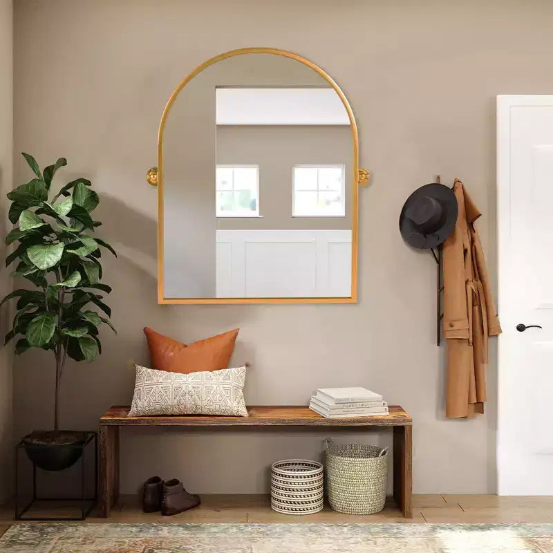Espejo rectangular de cuerpo entero, espejo de suelo de 71x31 con soporte, espejo de cuerpo entero con marco de metal de aleación de aluminio negro para dormitorio, sala de estar, negro